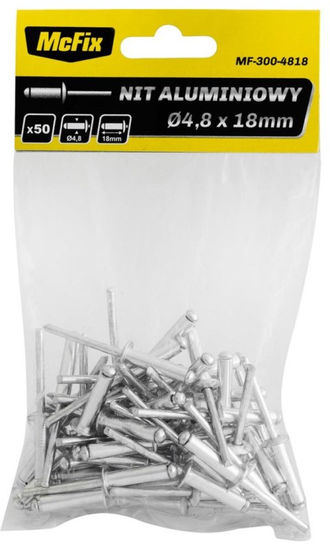 NITY ALUMINIOWE OP-50SZT 3.2*10MM MC FIX NITY ALUMINIOWE OP-50SZT 3.2*10MM MC FIX