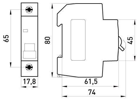 WYŁĄCZNIK NADPRĄDOWY MCB.PRO60 1P C16A 6KA ENEXT WYŁĄCZNIK NADPRĄDOWY MCB.PRO60 1P C16A 6KA ENEXT