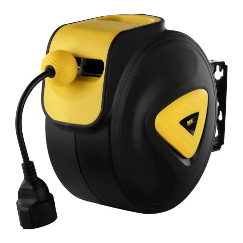 Zwijacz automatyczny bęben naścienny kablowy z przedłużaczem gniazdo AC230V / 10A / 50Hz dł. 16.5m Zwijacz automatyczny bęben naścienny kablowy z przedłużaczem gniazdo AC230V / 10A / 50Hz dł. 16.5m