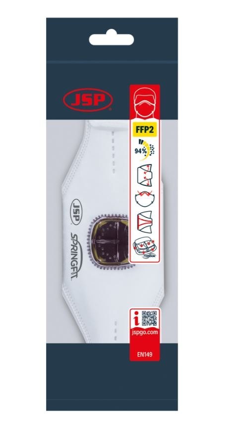 JSP MASKA PRZECIWP SPRINGFIT, ZAWOREK TYPHOONE 425ML FFP2V UN JSP MASKA PRZECIWP SPRINGFIT, ZAWOREK TYPHOONE 425ML FFP2V UN