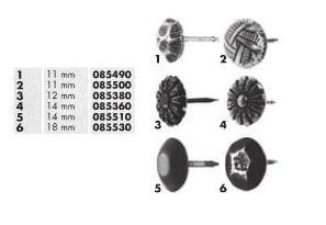 PINEZKI TAPICERSKIE Z ŁBEM OZDOBNYM 14MM 085360 HSI PINEZKI TAPICERSKIE Z ŁBEM OZDOBNYM 14MM 085360 HSI