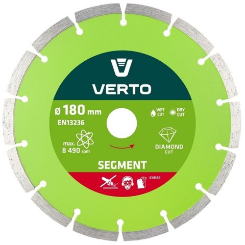 TARCZA DIAMENTOWA SEGMENTOWA 180MM VERTO TARCZA DIAMENTOWA SEGMENTOWA 180MM VERTO