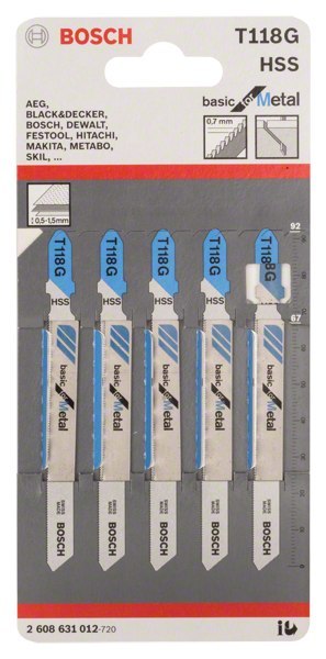 BRZESZCZOT DO WYRZYNARKI T118G 5SZT. BOSCH BRZESZCZOT DO WYRZYNARKI T118G 5SZT. BOSCH