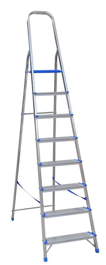 DRABINA ALUMINIOWA WOLNOSTOJĄCA 250CM 7 STOPNI + PODEST DRABEX DRABINA ALUMINIOWA WOLNOSTOJĄCA 250CM 7 STOPNI + PODEST DRABEX