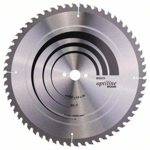 PIŁA TARCZOWA-T OPTILINE WOOD 400*3,5*30/Z60 BOSCH PIŁA TARCZOWA-T OPTILINE WOOD 400*3,5*30/Z60 BOSCH