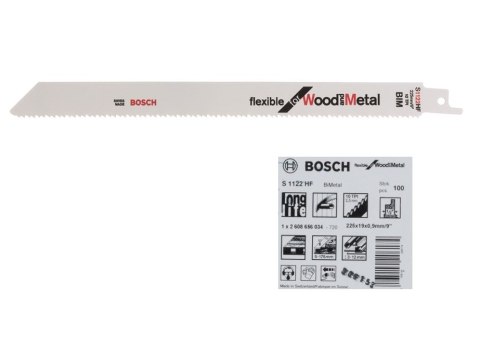 BRZESZCZOT DO PIŁY SZABLASTEJ S1122HF 100SZT BOSCH BRZESZCZOT DO PIŁY SZABLASTEJ S1122HF 100SZT BOSCH