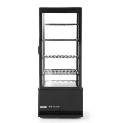 Witryna chłodnicza cukiernicza 4 półki 98L LED - czarna
