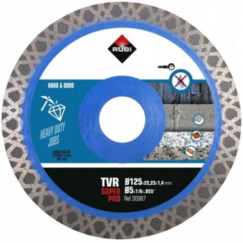 TARCZA TURBO VIPER - TVR SUPERPRO 125MM RUBI TARCZA TURBO VIPER - TVR SUPERPRO 125MM RUBI