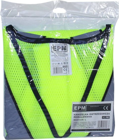KAMIZELKA ODBLASKOWA ŻÓŁTA V-3 PRO L EPM KAMIZELKA ODBLASKOWA ŻÓŁTA V-3 PRO L EPM