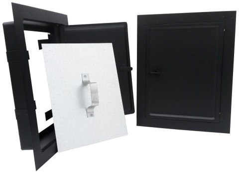 DRZWICZKI KOMINOWE CZARNY MAT 155*205MM ŚREDNIE UN DRZWICZKI KOMINOWE CZARNY MAT 155*205MM ŚREDNIE UN