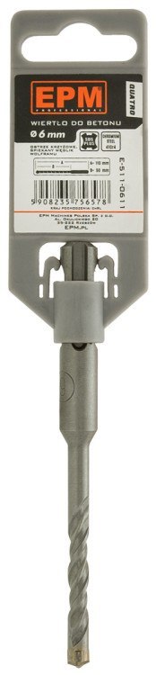 WIERTŁO SDS+ QUATRO DO BETONU 12*600 EPM WIERTŁO SDS+ QUATRO DO BETONU 12*600 EPM