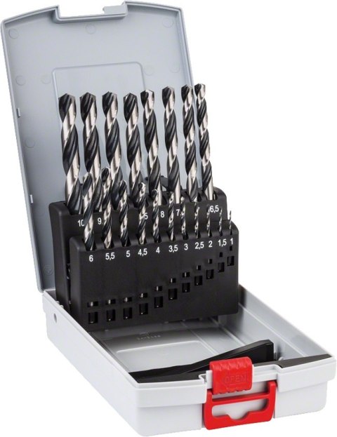 ZESTAW WIERTEŁ 19 SZT. POINTTEQ DO METALU 1-10MM BOSCH ZESTAW WIERTEŁ 19 SZT. POINTTEQ DO METALU 1-10MM BOSCH