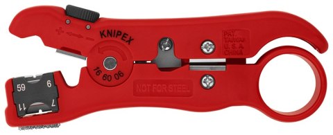 ŚCIĄGACZ IZOLACJI Z KABLI KONCENTRYCZNYCH I TELEINFORMATYCZN KNIPEX